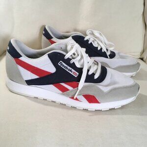 Mens Reebok Classic Nylon Trainers Tennis Shoe